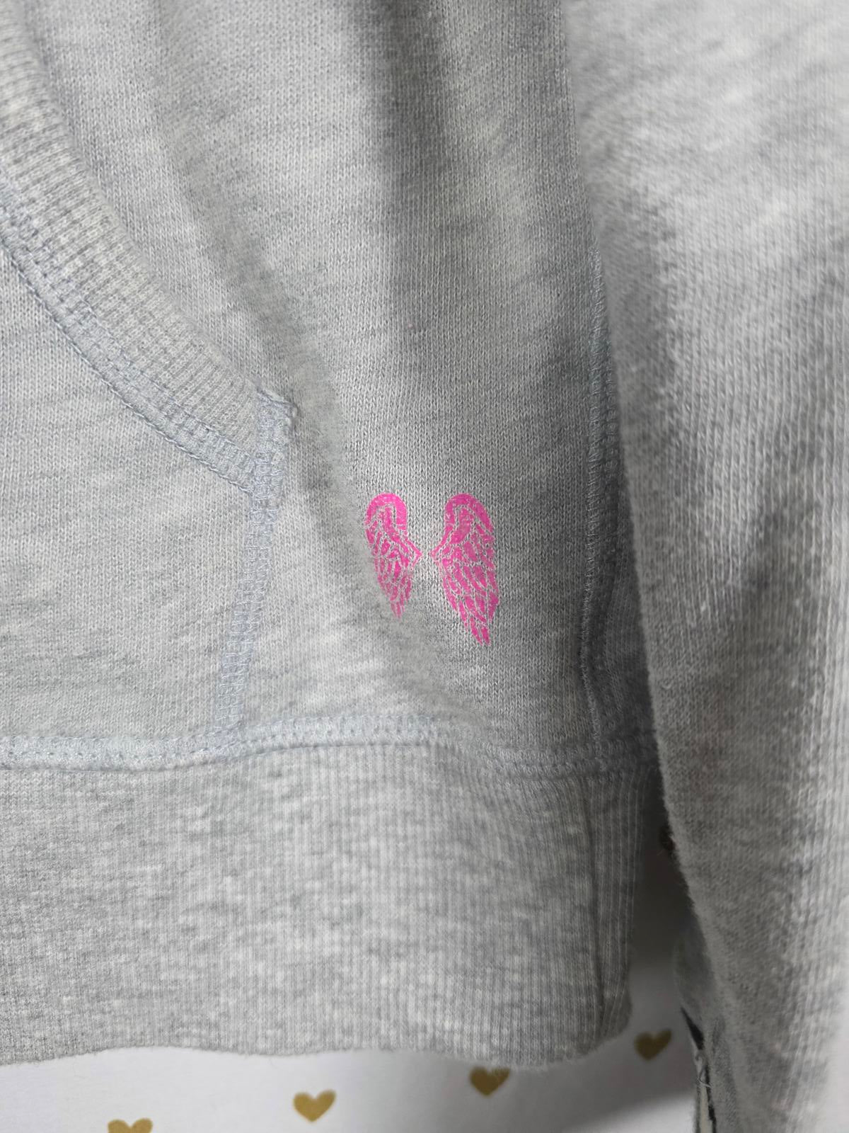 Victorias Secret ANGELS WINGS Love full Zip Hoodie Jacket XS