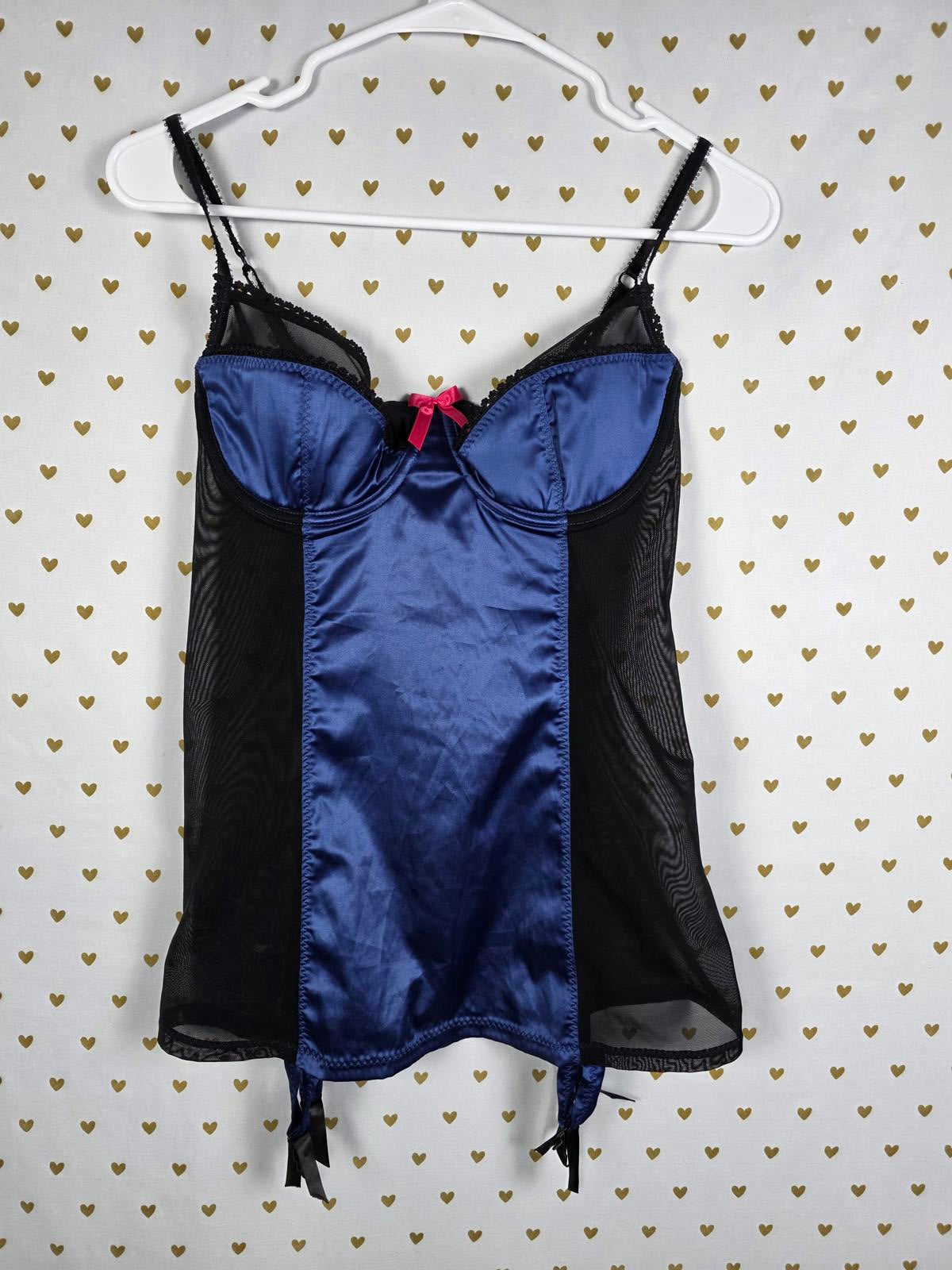 Victorias Secret Sexy Little Things Push Up Corset Bustier Lingerie Garter 36C