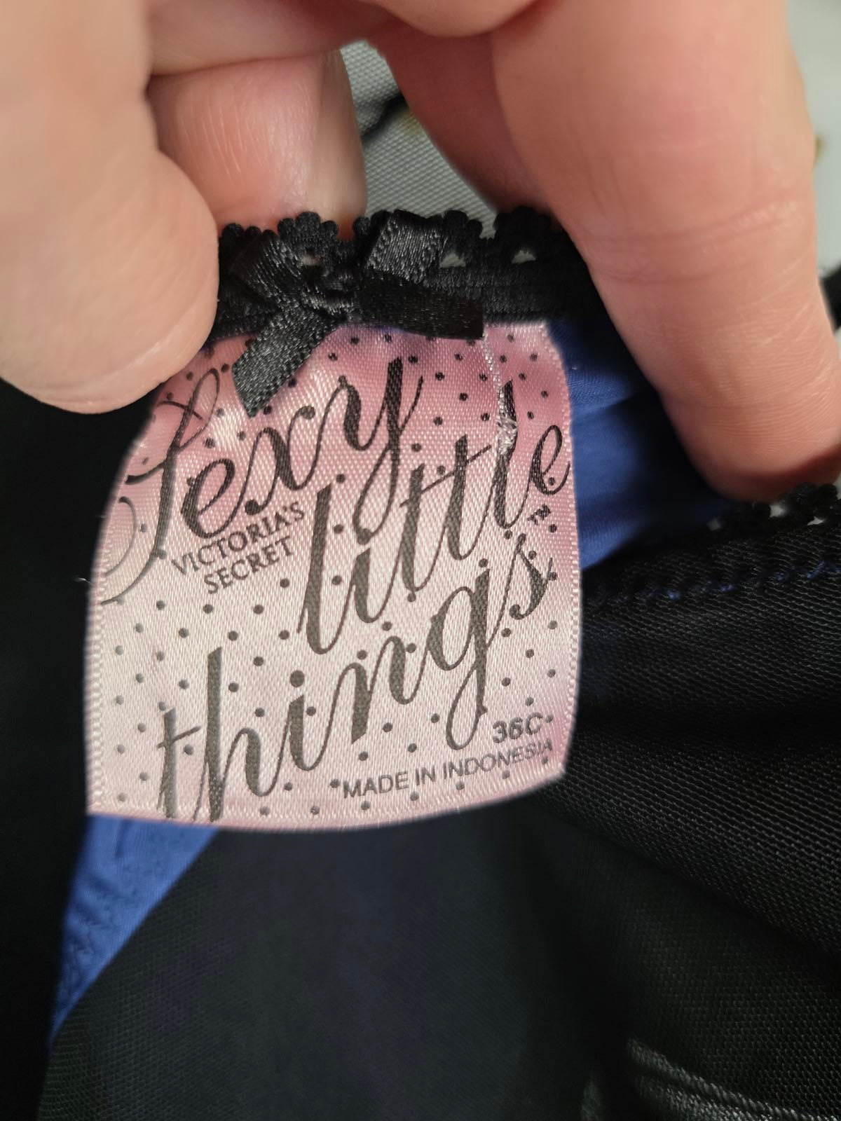 Victorias Secret Sexy Little Things Push Up Corset Bustier Lingerie Garter 36C