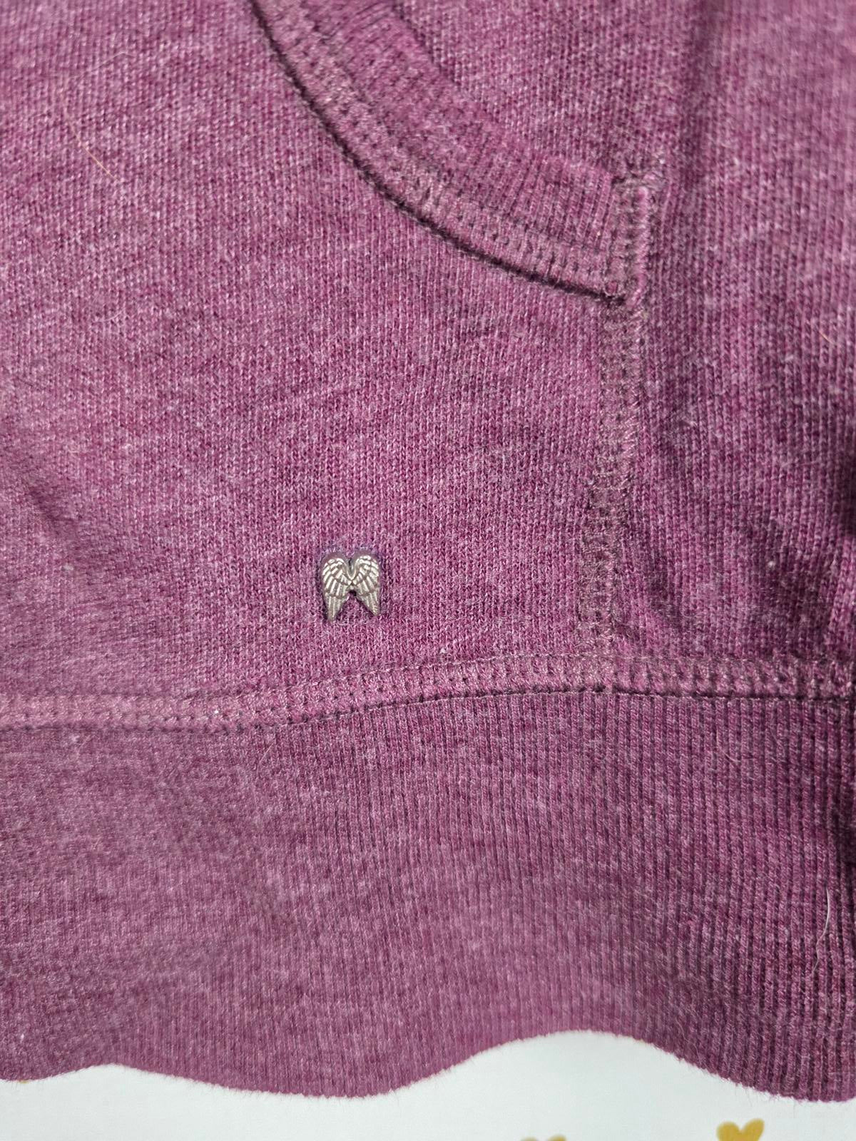 Victorias Secret Bling heart sequined Jacket WINGS Hoodie HTF XS