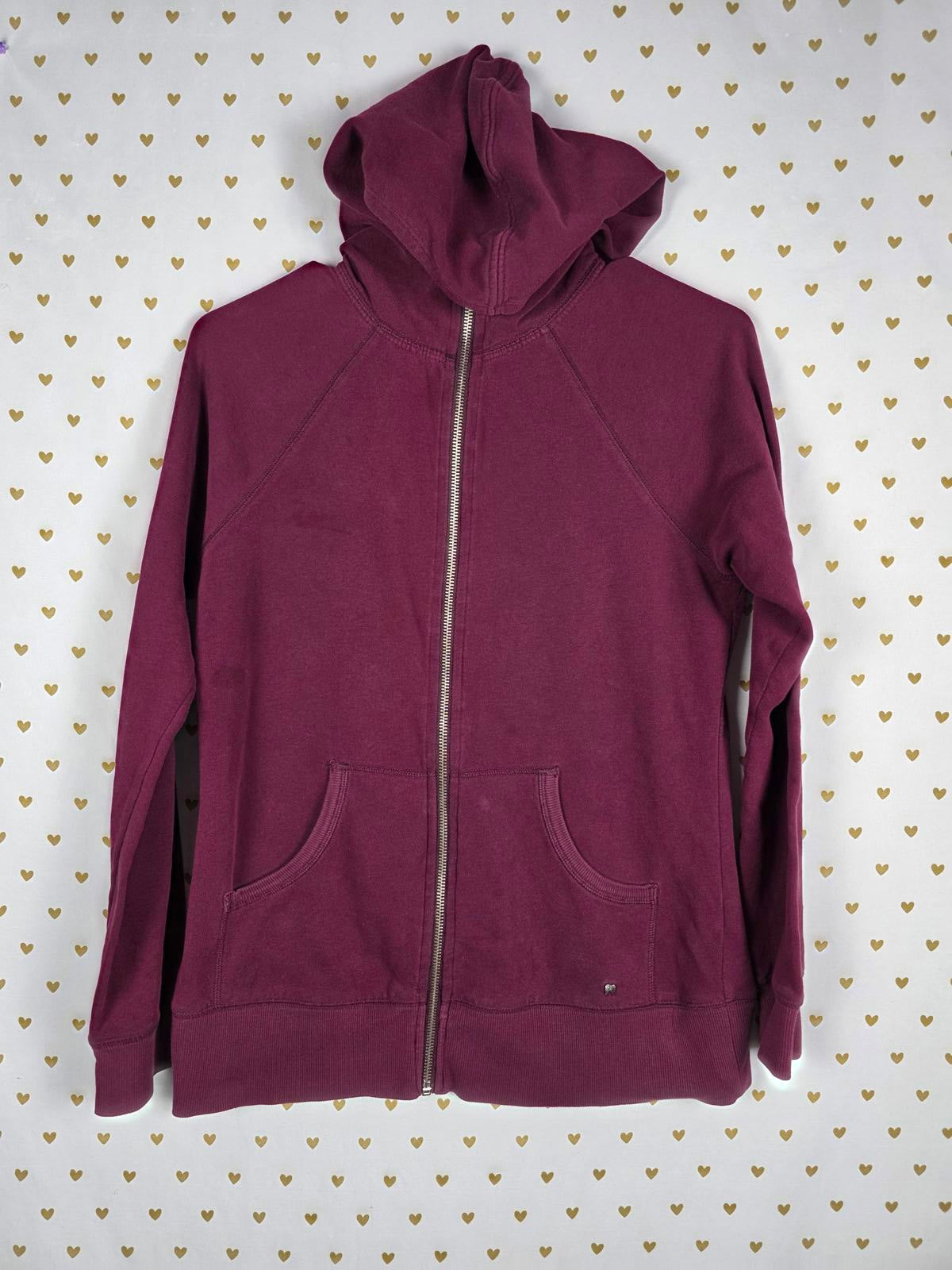 Victorias Secret MAROON BLING Sequin WINGS Full Zip Jacket Medium
