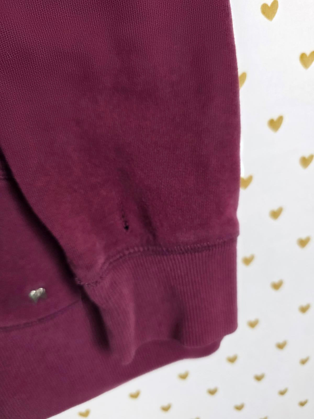 Victorias Secret MAROON BLING Sequin WINGS Full Zip Jacket Medium