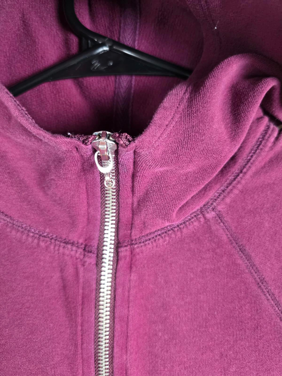 Victorias Secret MAROON BLING Sequin WINGS Full Zip Jacket Medium