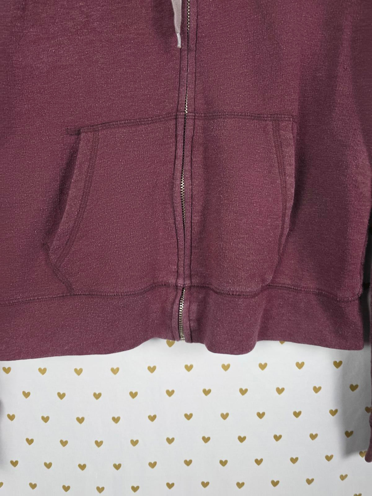 Victorias Secret Pink BLING SEQUINED Full Zip Hoodie Jacket Dog Logo SMALL
