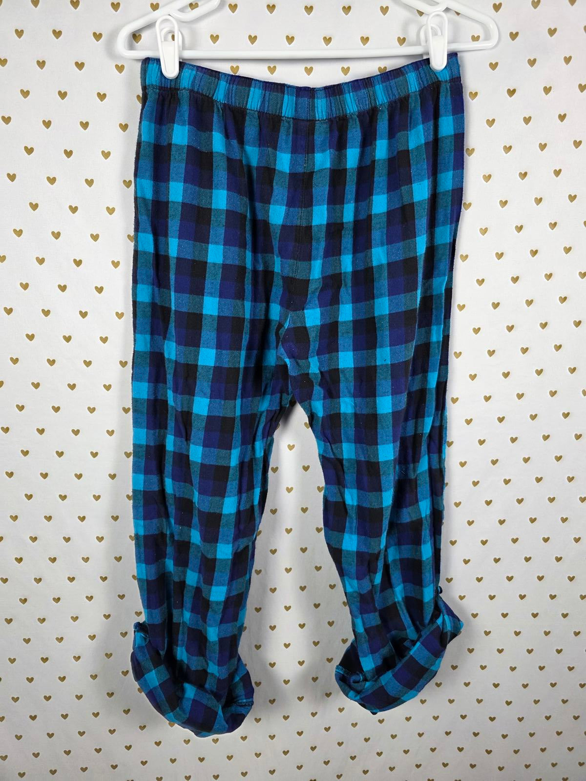 Victorias Secret BLING Plaid Sequined Sleep Pants PJ Bottoms SMALL vintage Rare