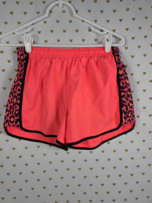 Victorias Secret PINK Neon Leopard Cheetah Orange Running SHORTS VTG Lined XS