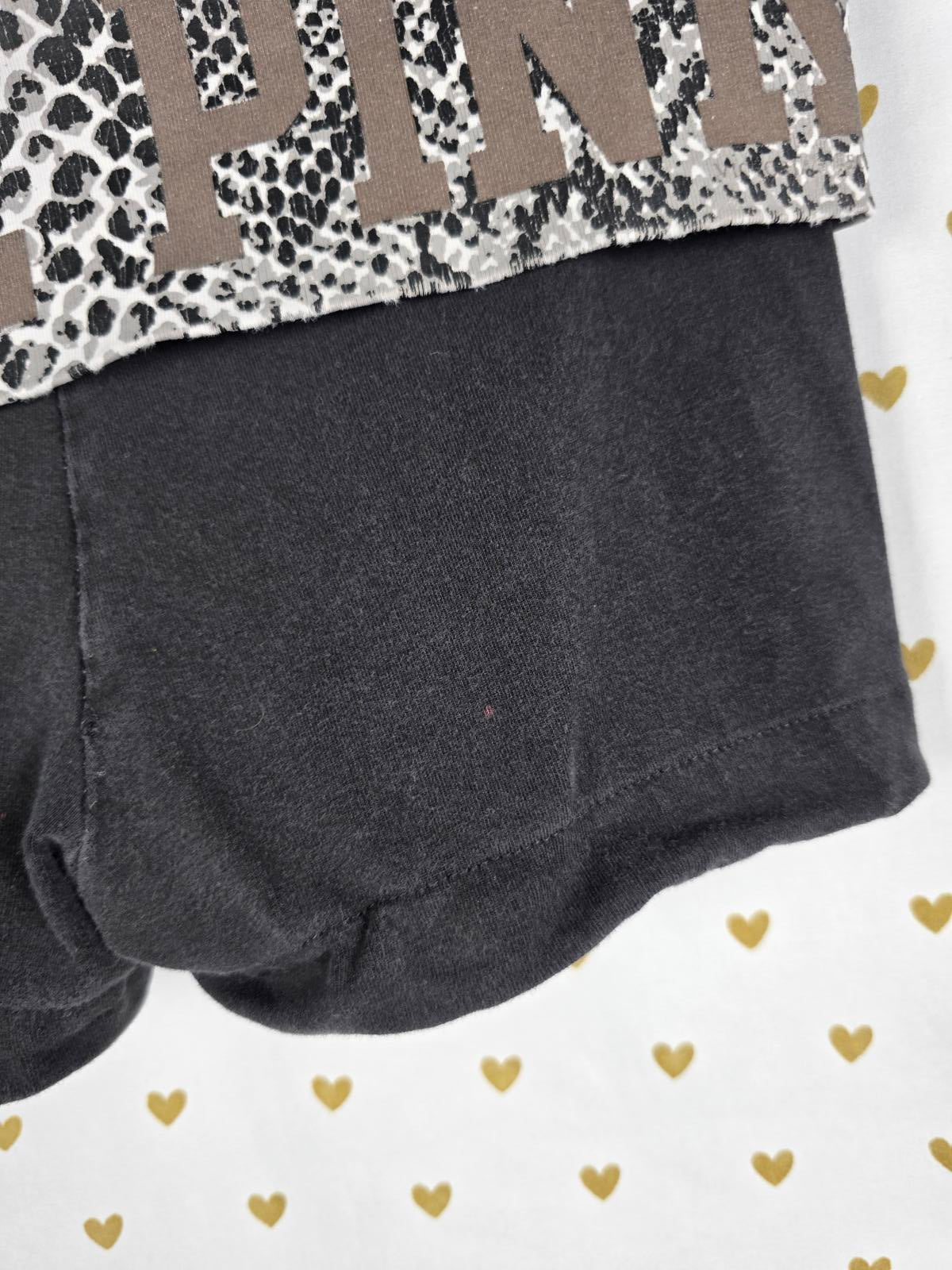 Victorias secret PINK Snakeskin FOLDOVER Y2k Yoga SHORTS Vintage Medium