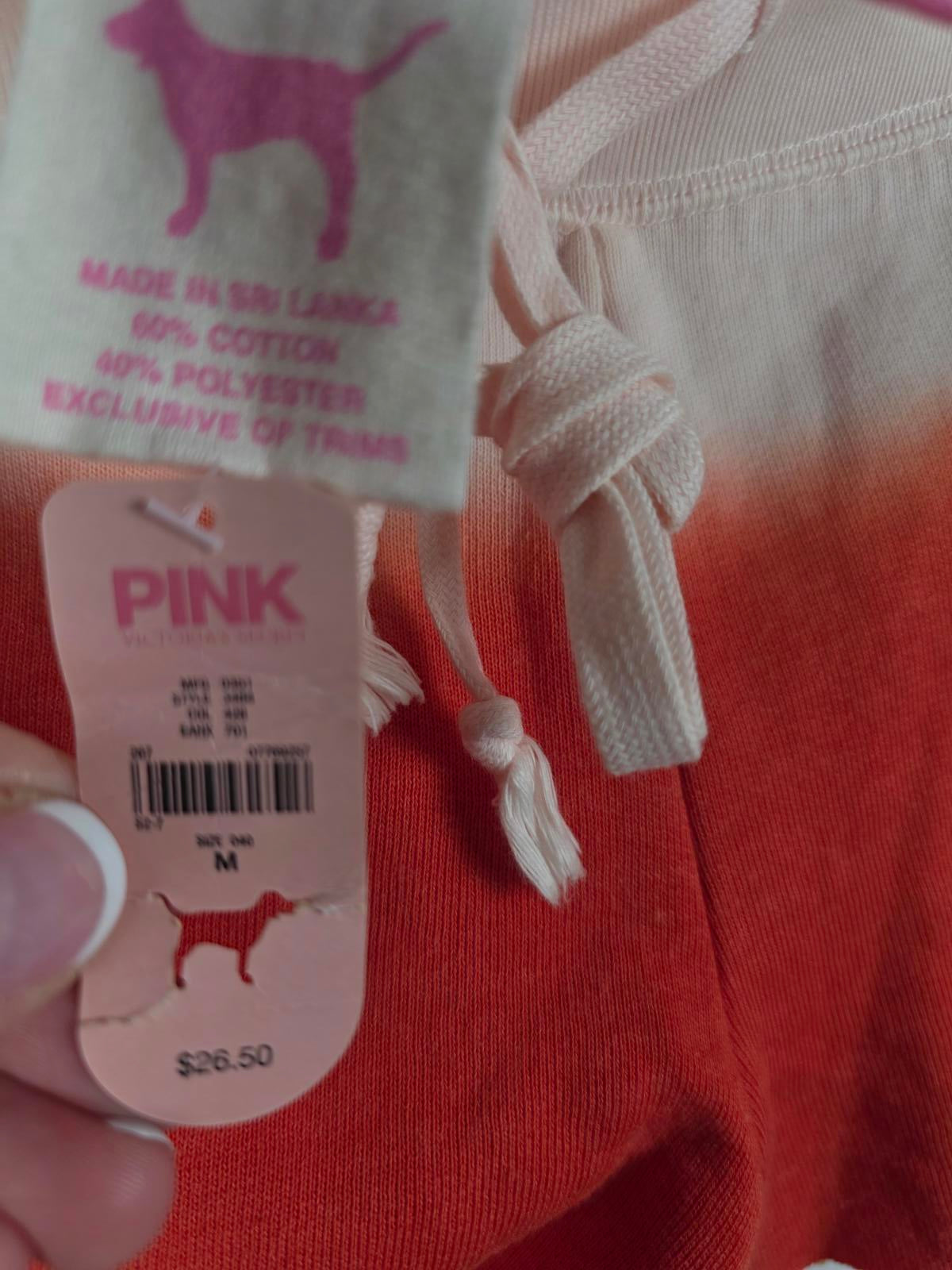 Victorias Secret PINK RARE NEW Sweat Shorts Gradient Sweats TAG Logo Butt MEDIUM
