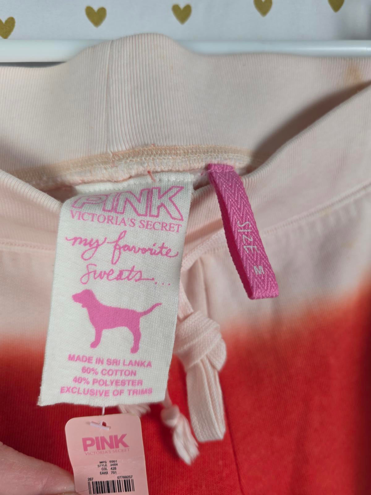 Victorias Secret PINK RARE NEW Sweat Shorts Gradient Sweats TAG Logo Butt MEDIUM