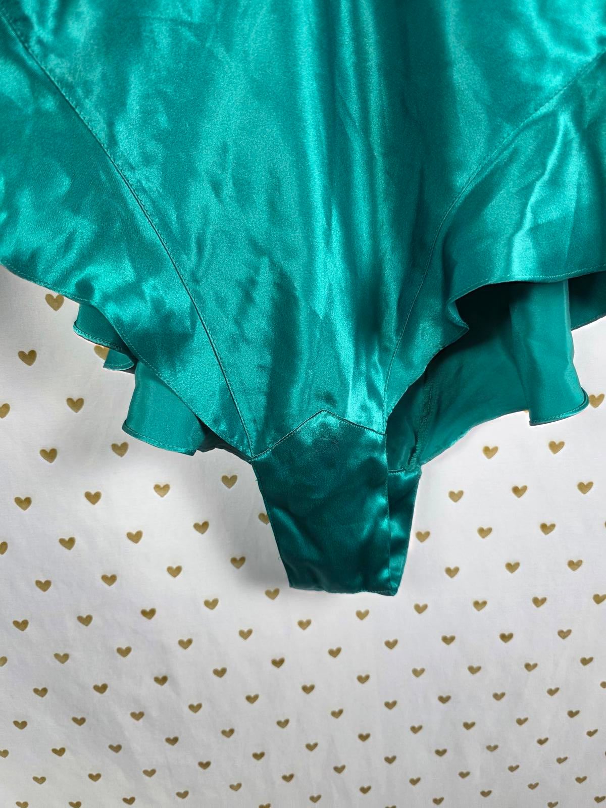 Victorias Secret VINTAGE Satin GOLD LABEL Rare Teddy Silky Nightie Lingerie M