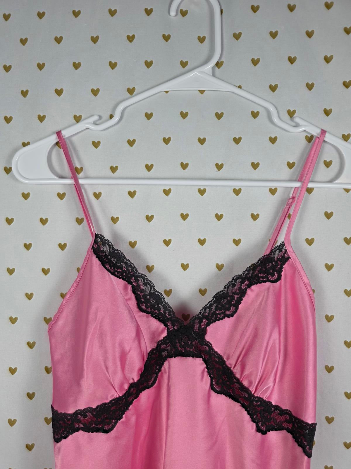 Victorias Secret PINK Satin Silky Slip Dress Nightie Lingerie Sleep SMALL