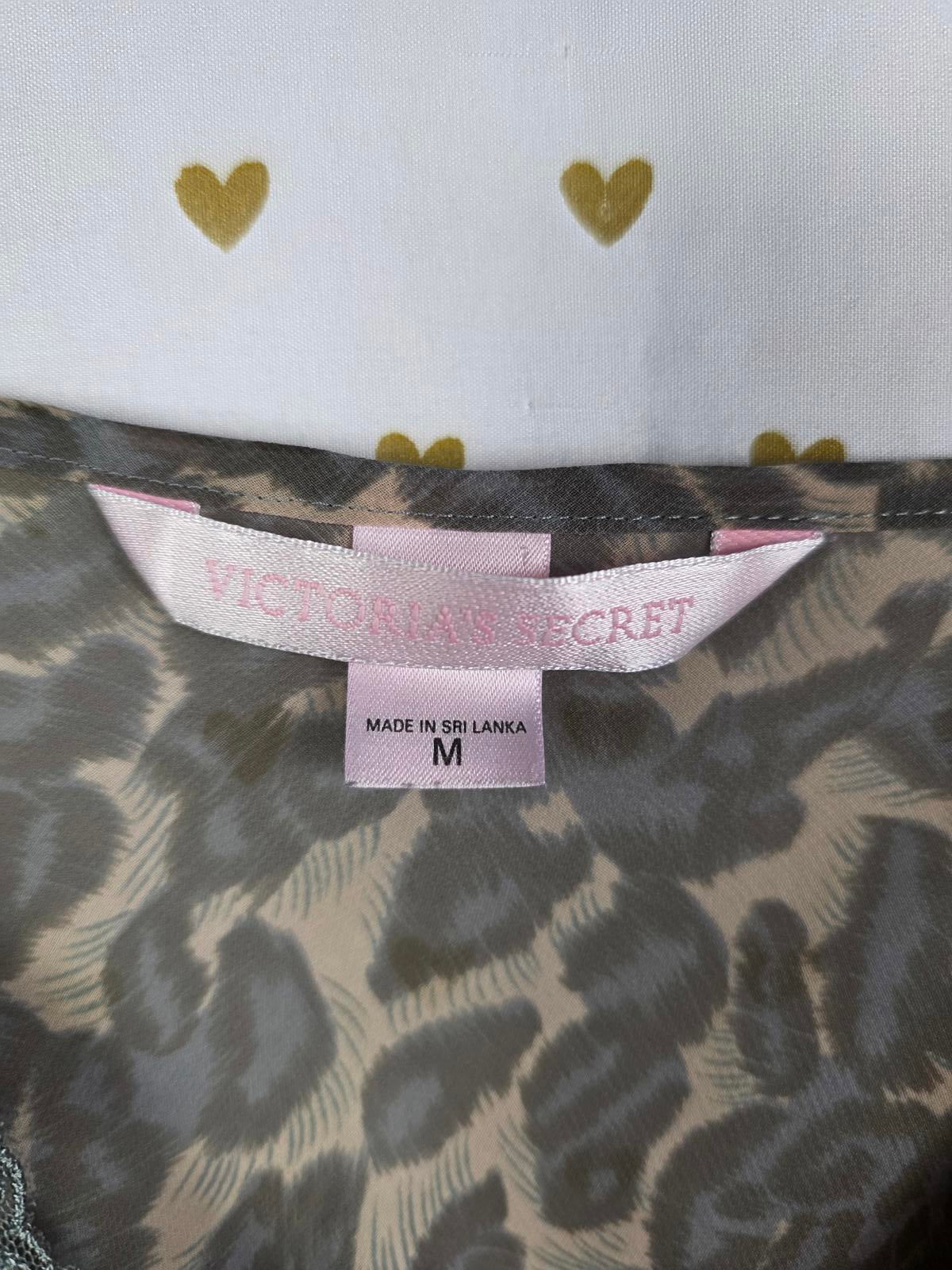Victorias Secret Medium Vintage y2k Slip Dress Sheer Cheetah Leopard '00 Nightie