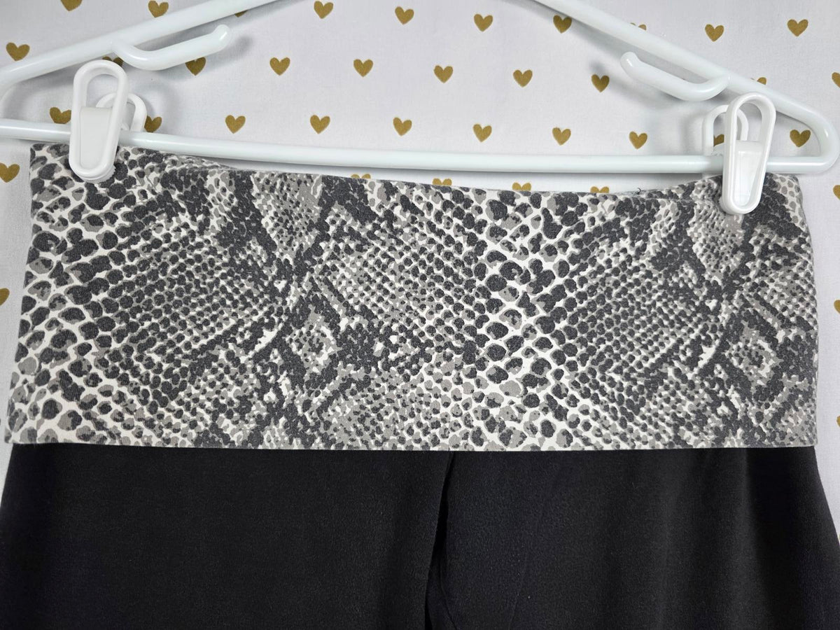 Victorias Secret PINK SNAKE PRINT BLING Yoga Pants FOLDOVERS Vintage Y2k SMALL