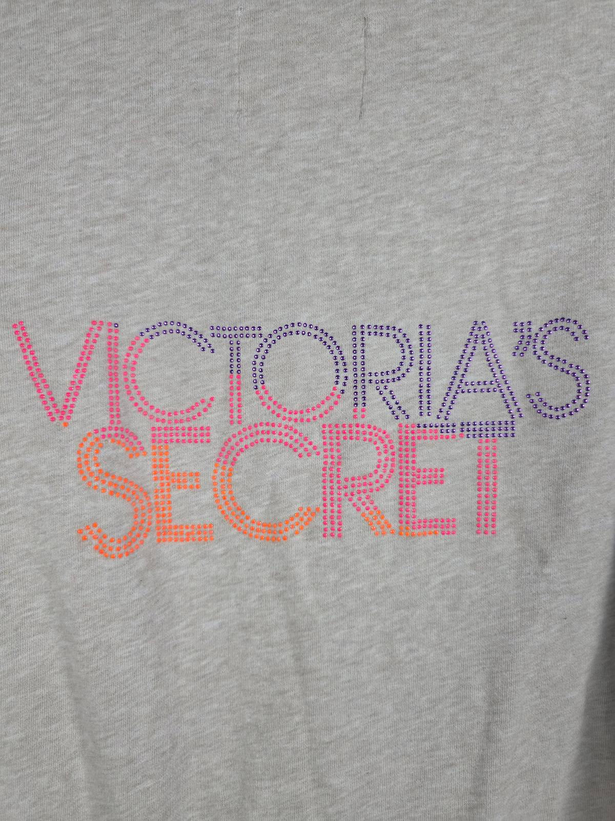 Victorias Secret Bling Logo Full Zip Hoodie Jacket SUPERMODEL ESSENTIALS Large