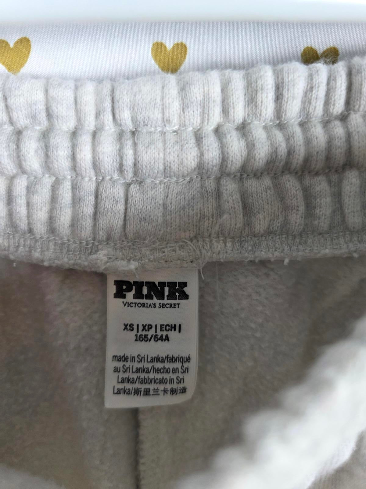 Victorias Secret PINK Embroidered Joggers Sweats FLORAL Sweatpants XS