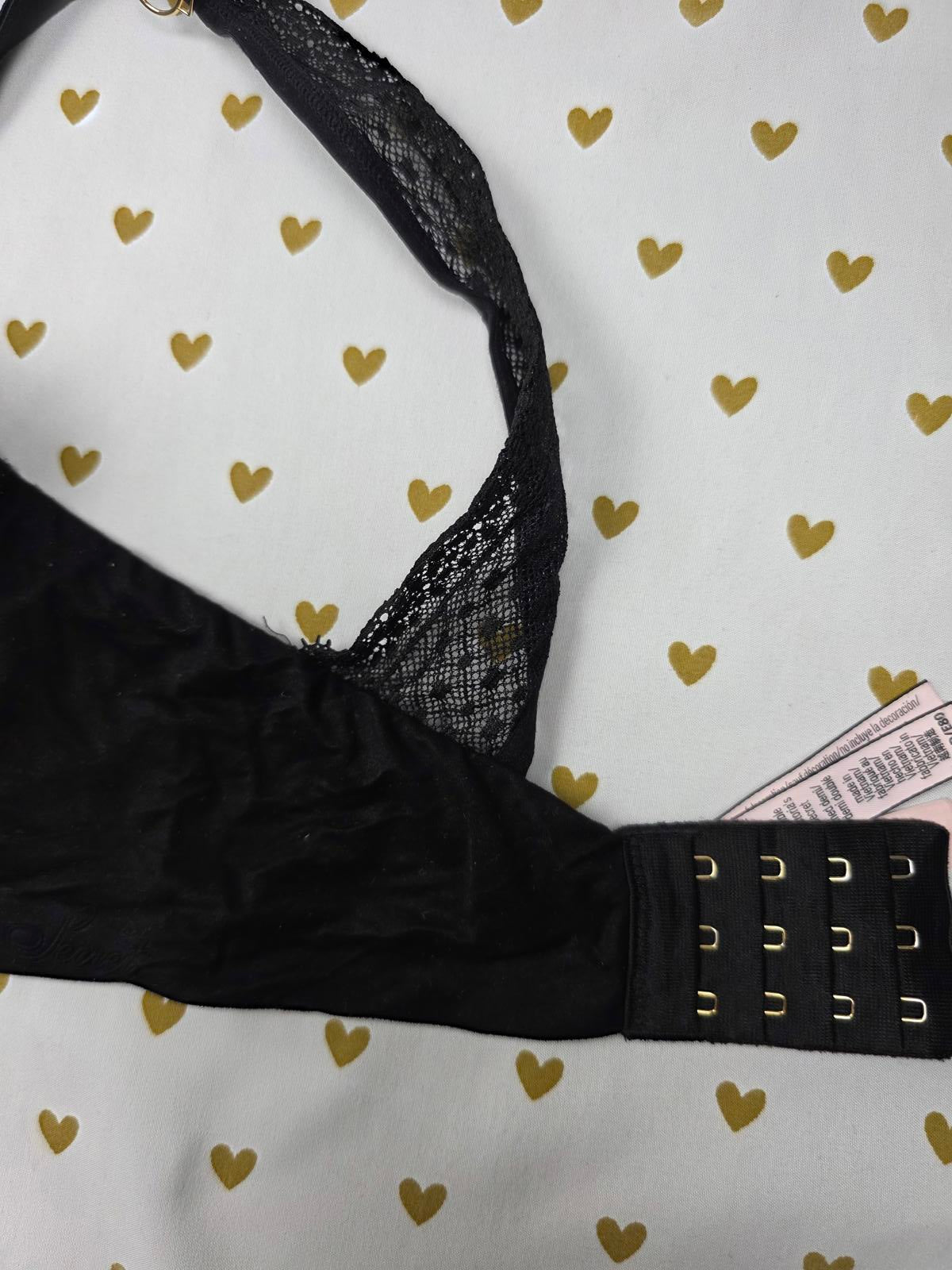 Victorias Secret Black INCREDIBLE Bra Lined Demi 36DD
