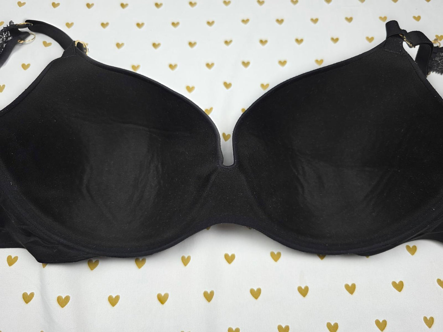 Victorias Secret Black INCREDIBLE Bra Lined Demi 36DD