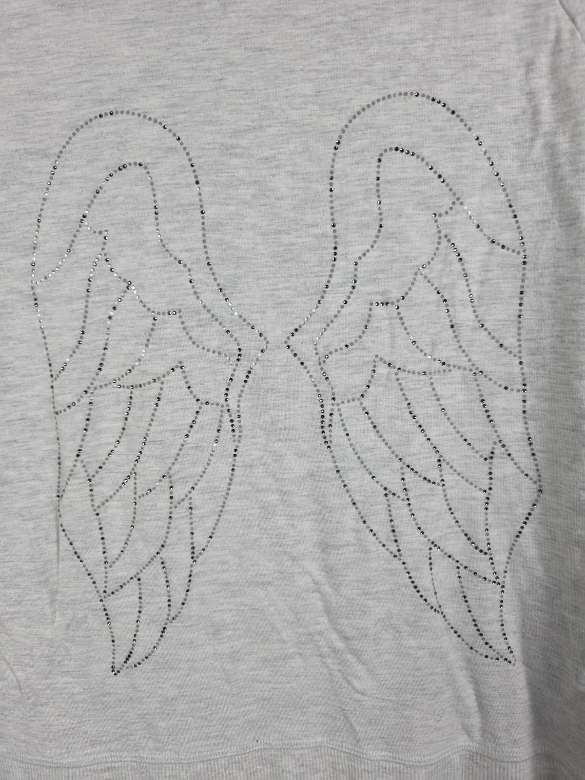 Victorias Secret BLING WINGS Grey Full Zip Hoodie Jacket MEDIUM