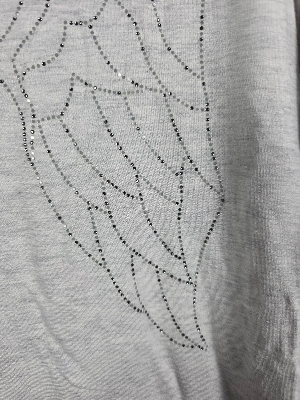 Victorias Secret BLING WINGS Grey Full Zip Hoodie Jacket MEDIUM