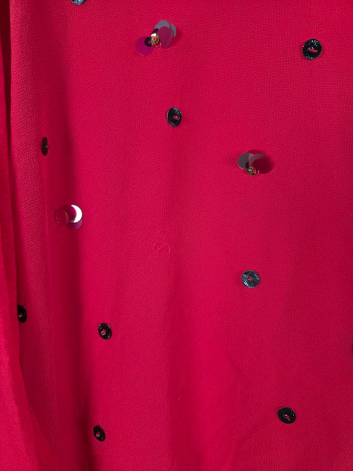 Victorias Secret RED BLING Sequined Cute Tee Shirt Blouse XS