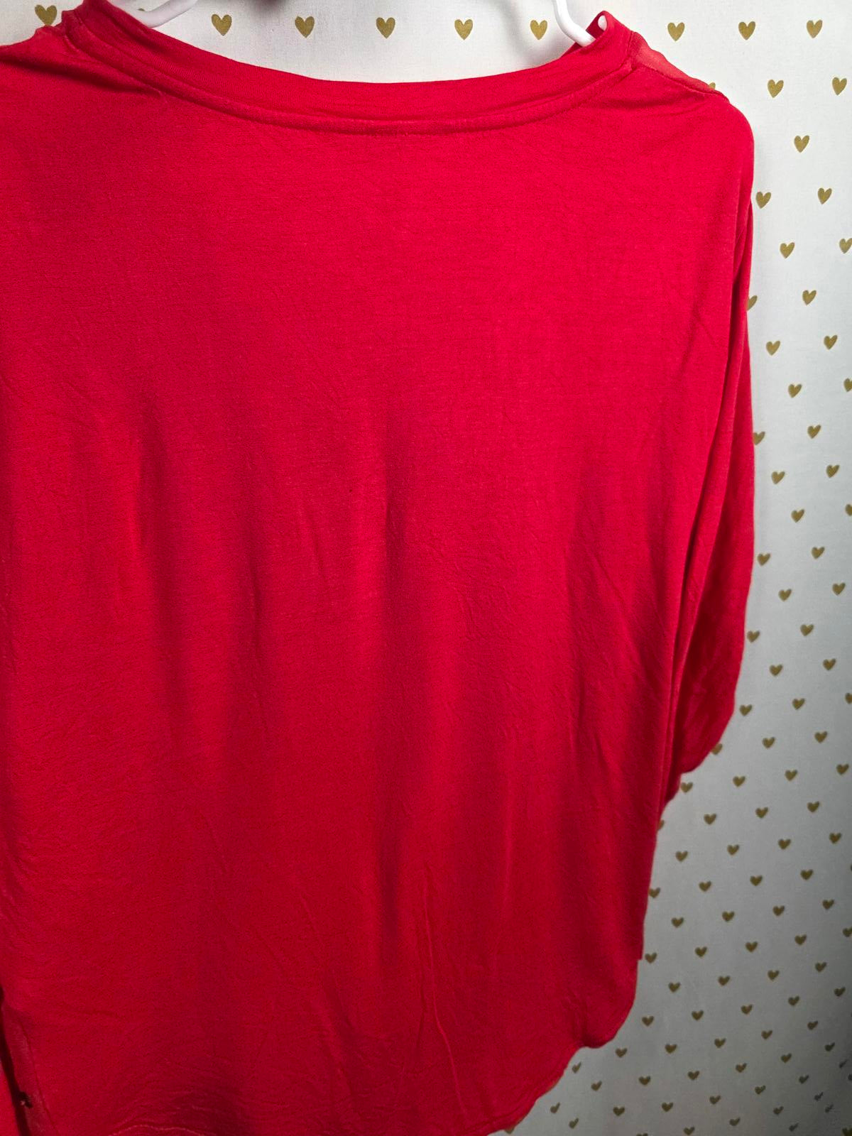 Victorias Secret RED BLING Sequined Cute Tee Shirt Blouse XS