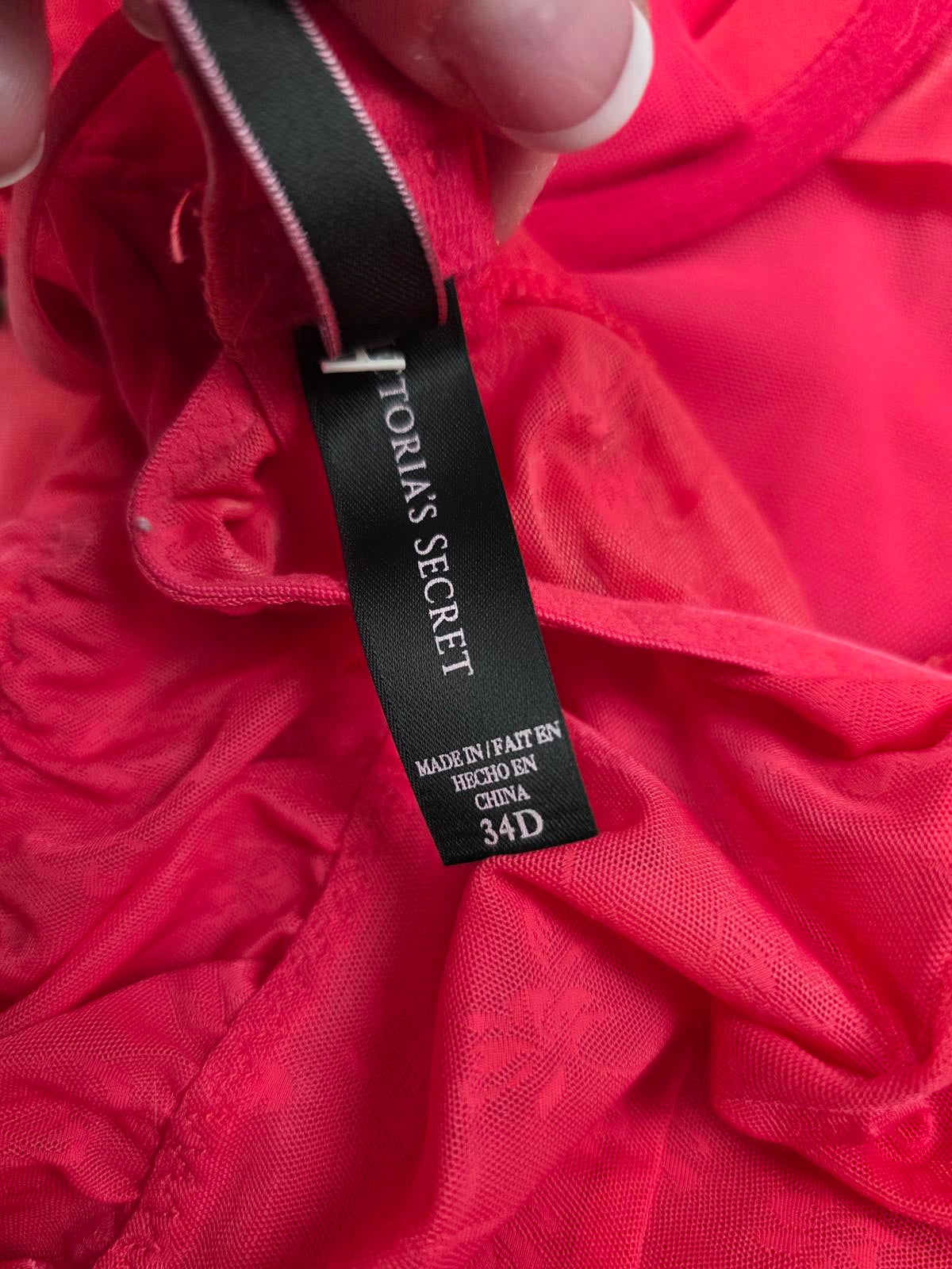 SEXY LITTLE THINGS Red Ruched Underwire Babydoll Corset Coquette Garter 34D