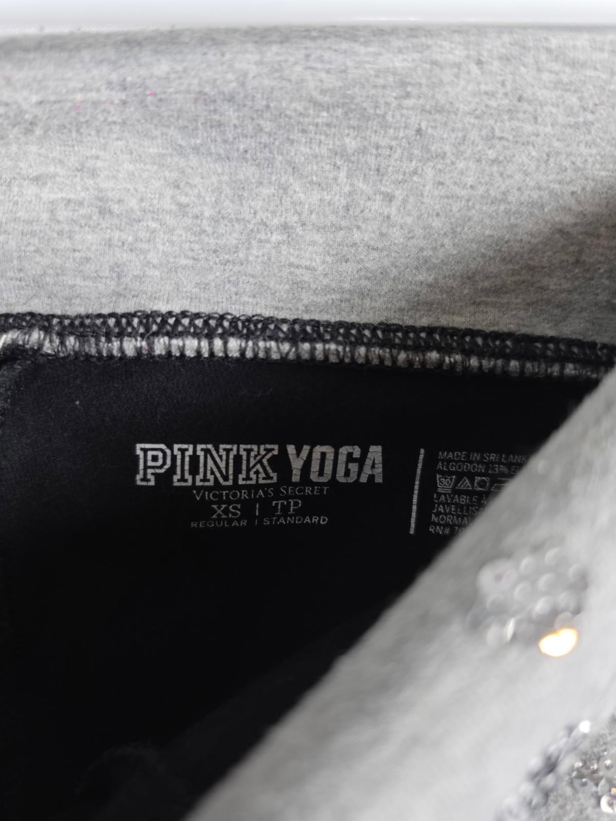 Victorias Secret PINK Rare BLING CHEETAH Foldover Yoga Pants Flare XS Sequined