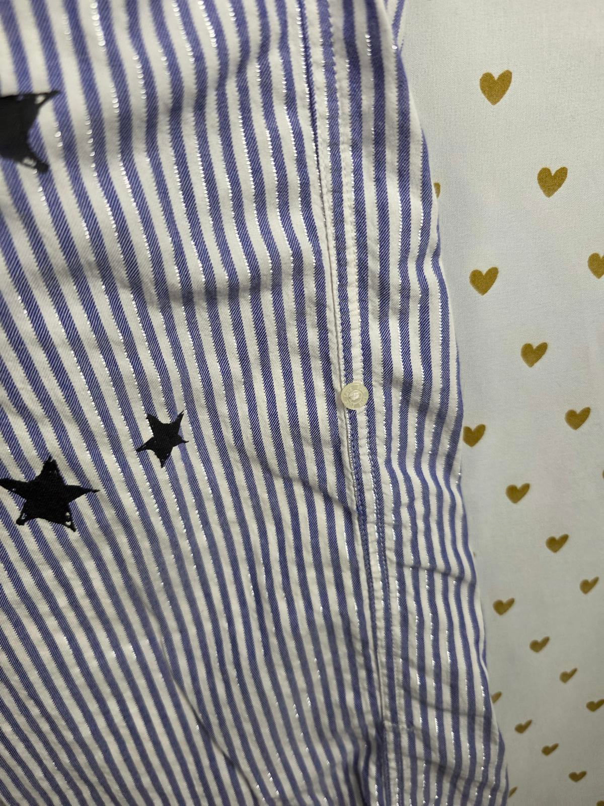 Victorias Secret VINTAGE Y2k Striped Sleep Pajama Pants Blue XS PJ doodle