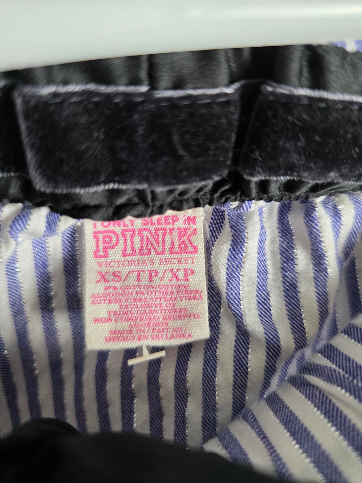 Victorias Secret VINTAGE Y2k Striped Sleep Pajama Pants Blue XS PJ doodle