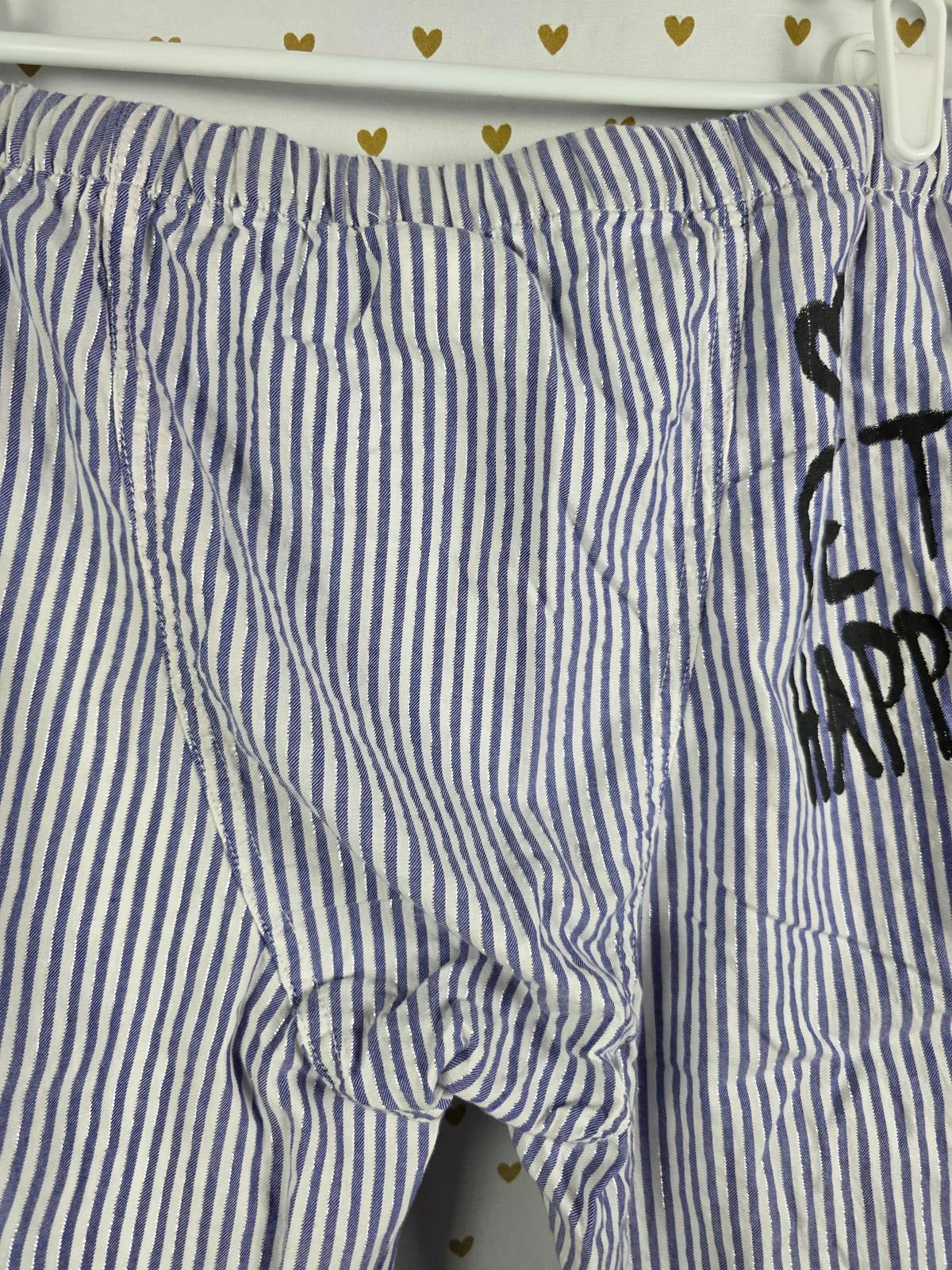Victorias Secret VINTAGE Y2k Striped Sleep Pajama Pants Blue XS PJ doodle