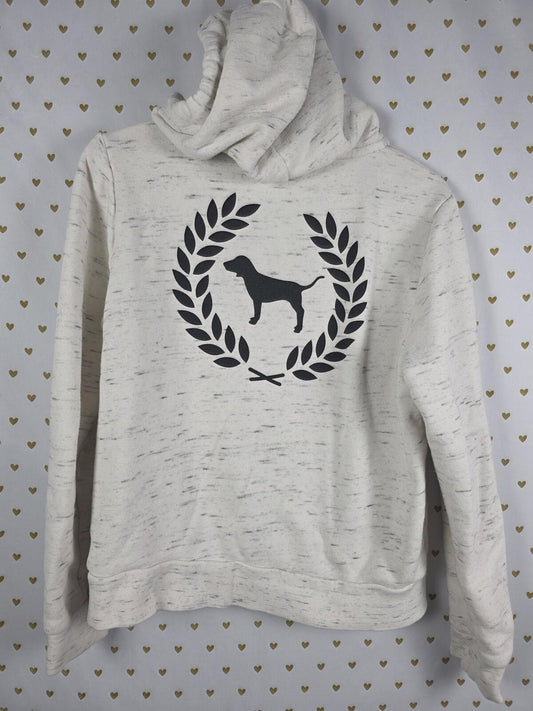 Victorias Secret Pink CREST LOGO Hoodie Full ZIp Jacket LARGE