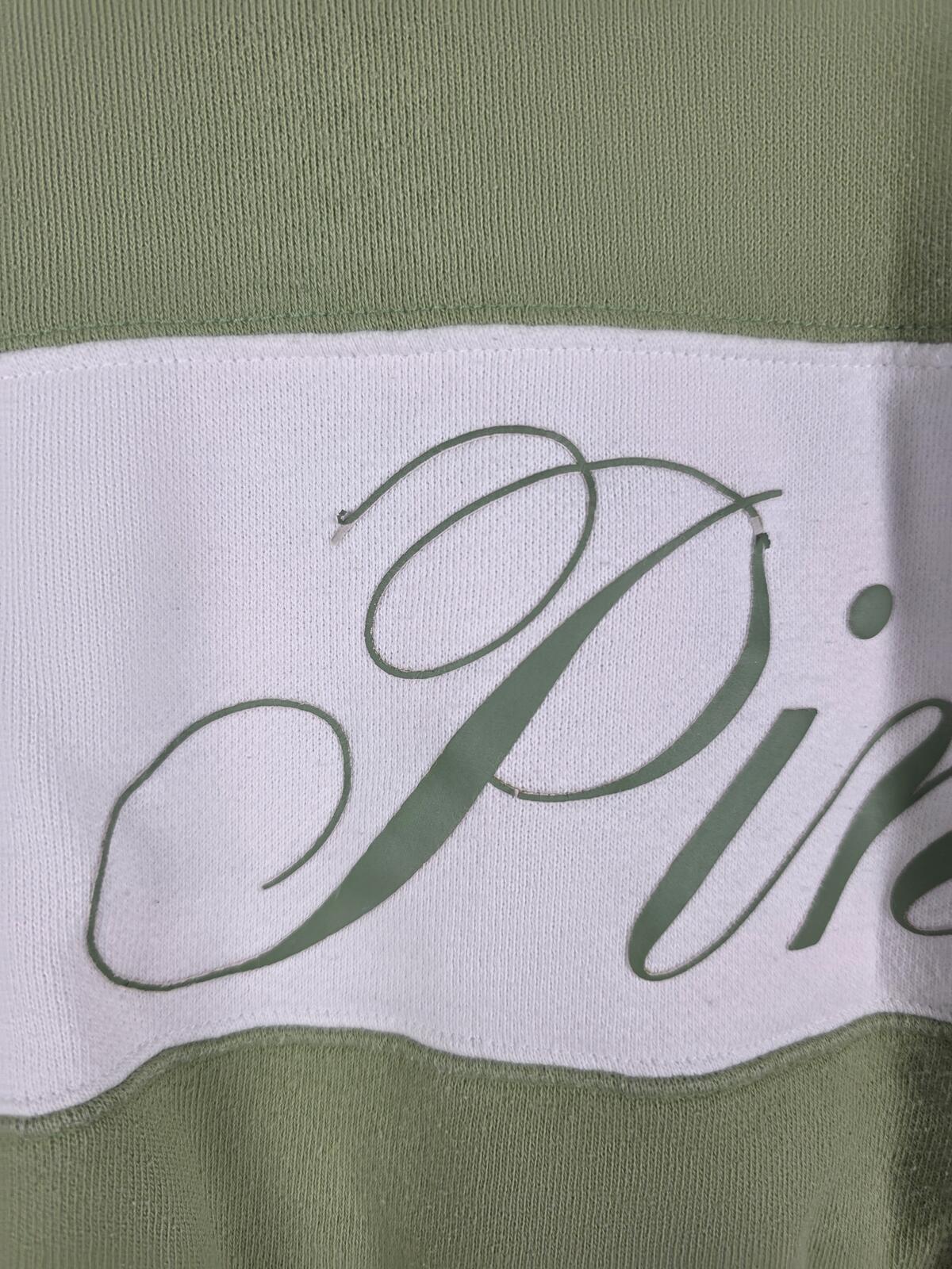 Victorias Secret Pink Logo Olive Green Sweater Shirt MEDIUM