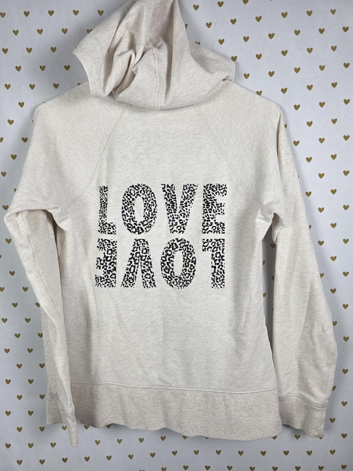 Victorias Secret ANGELS CHEETAH LEOPARD Love WINGS Full Zip Hoodie