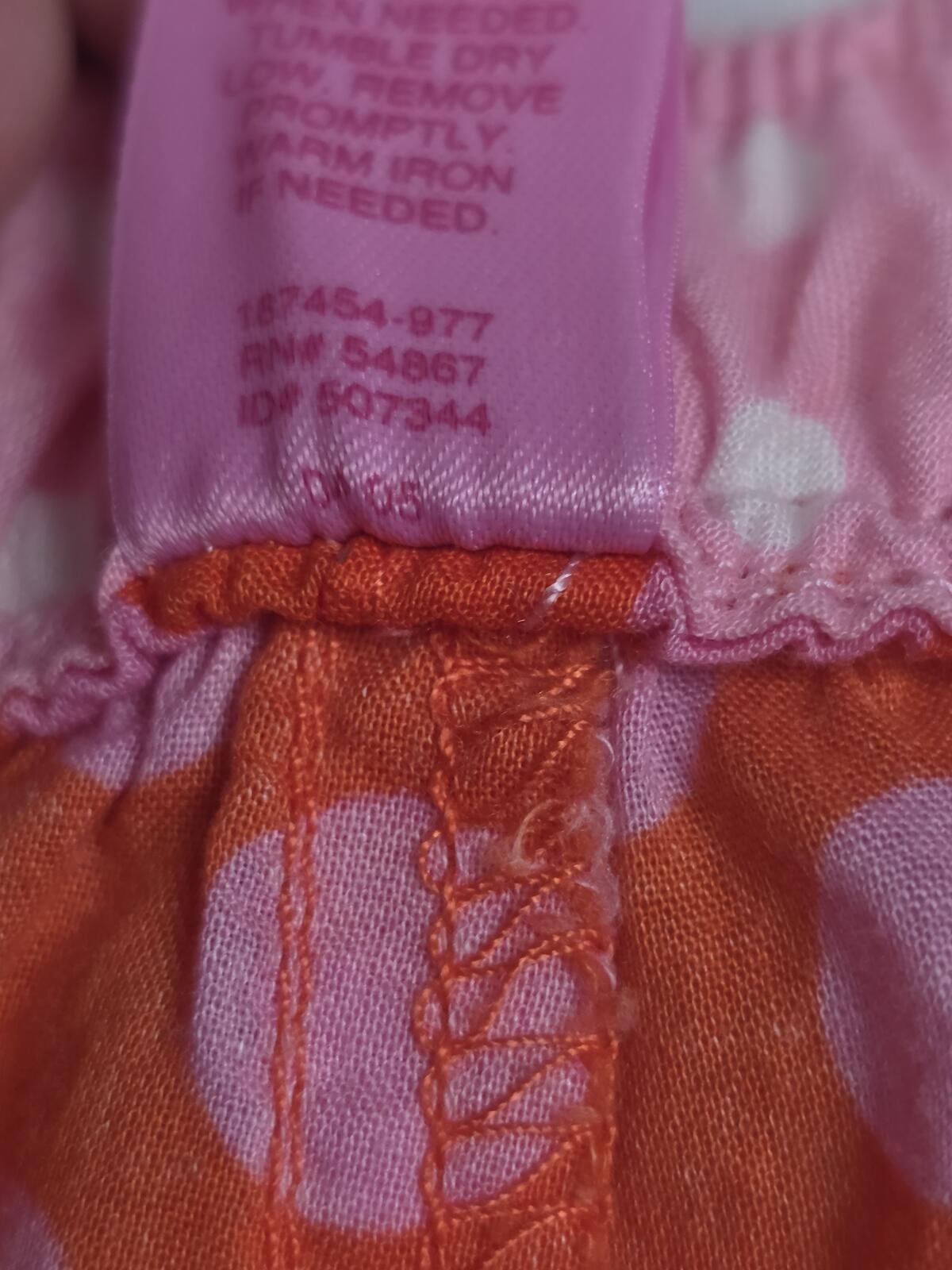 Victorias Secret PINK Cotton Lounge Pants Logo Butt VINTAGE Polka Dot PJ MEDIUM