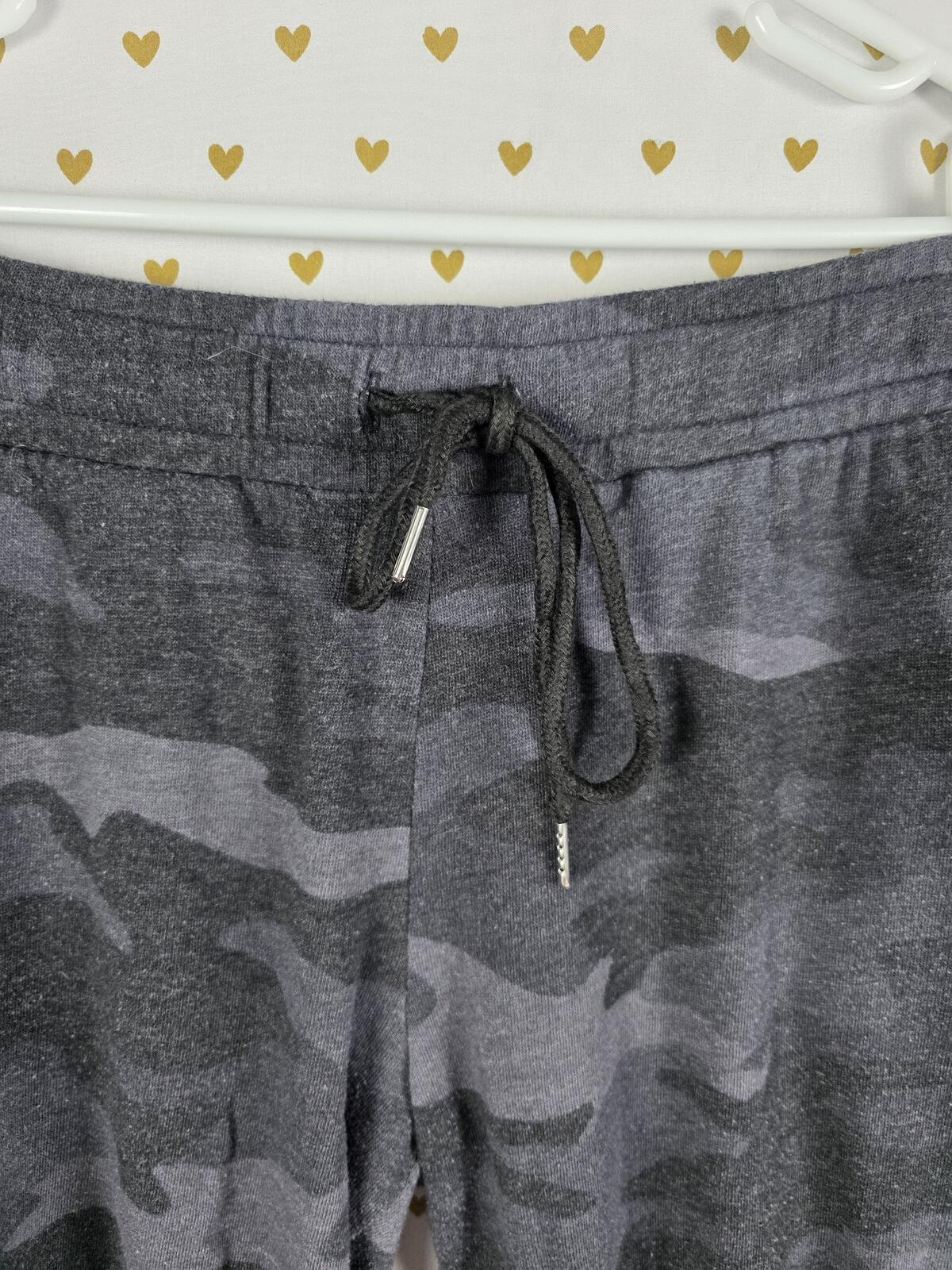 Victorias Secret PINK CAMO BLING Sequined Stripe Joggers Sweats Sweatpants Large