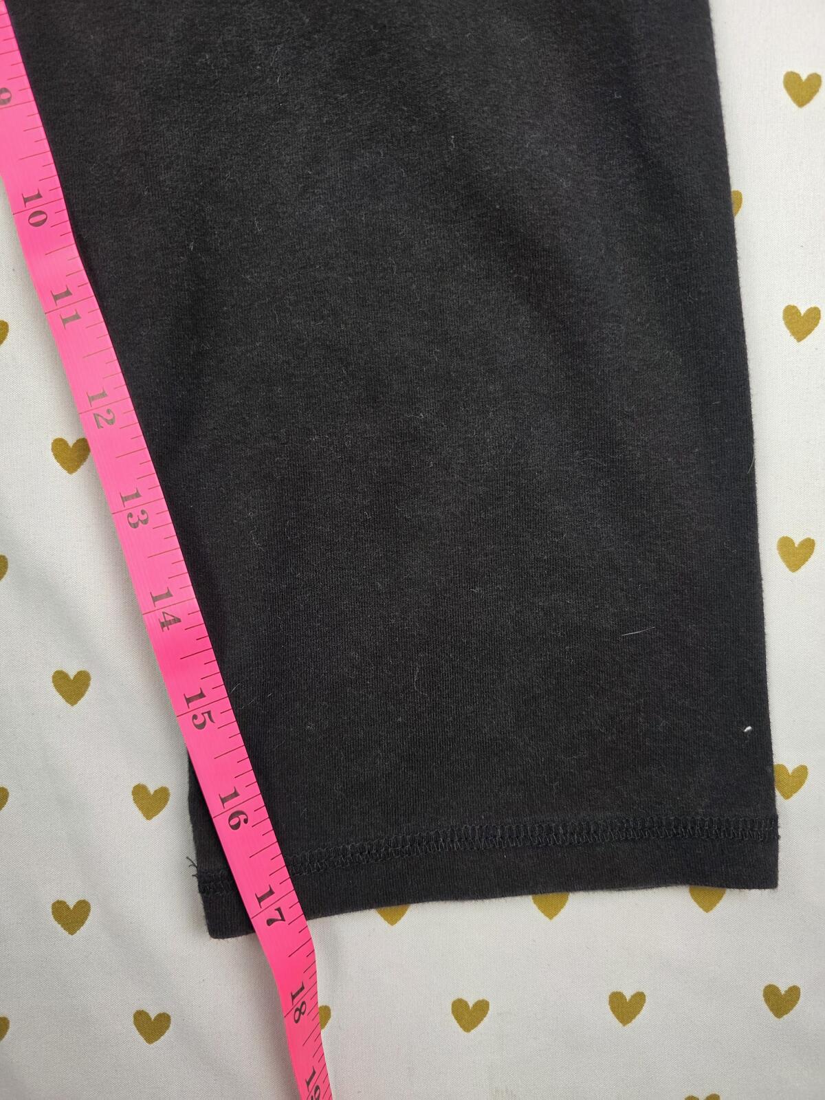 Victorias Secret PINK LOVE BLING Sequined FOLDOVER Yoga Pants Capri Medium