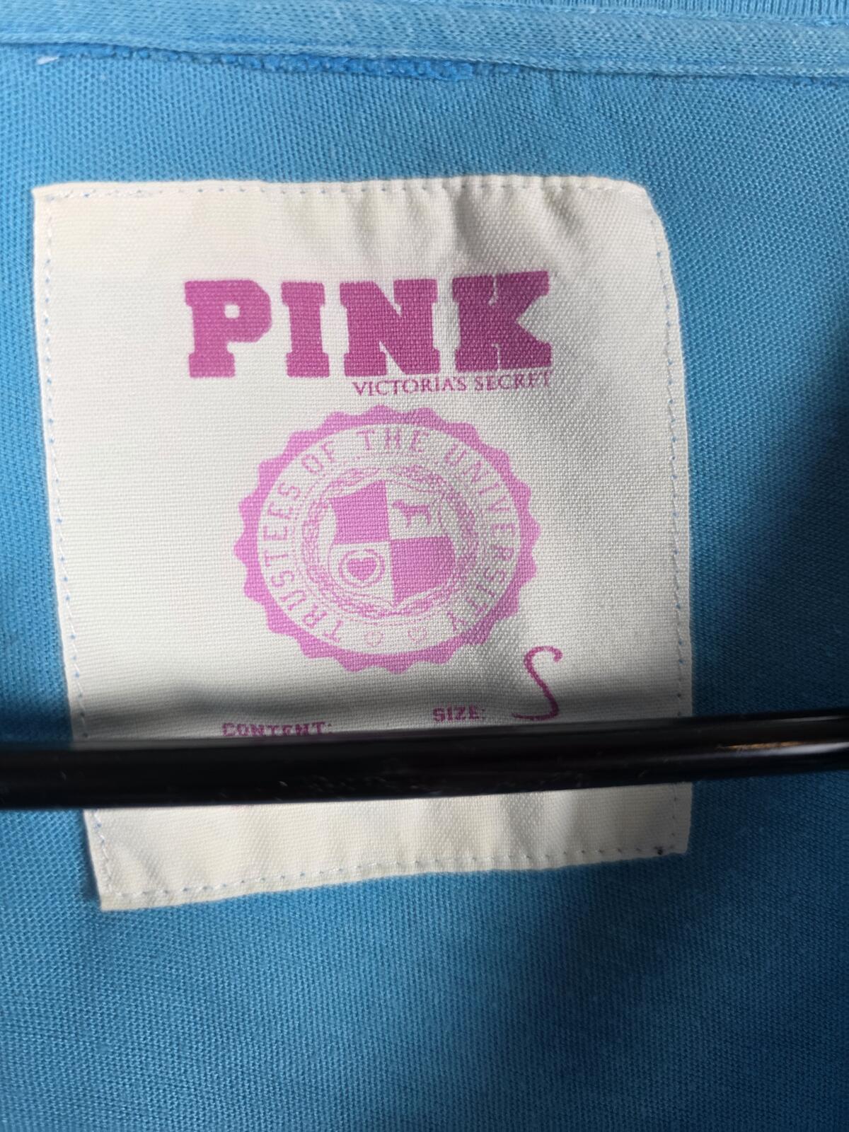 Victorias Secret PHI BETA PINK Long Sleeve Nightigown Sleep Dress Y2k Vintage SM
