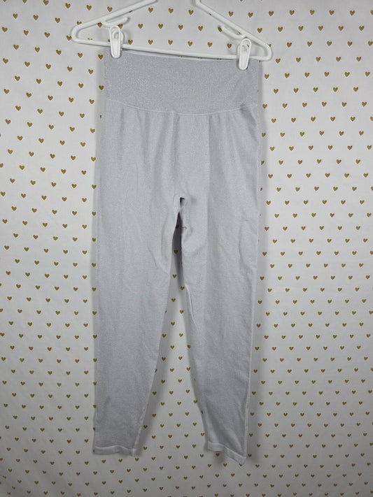 Victorias Secret PINK SHIMMER Leggings Glitter Thread Yoga Pants LARGE
