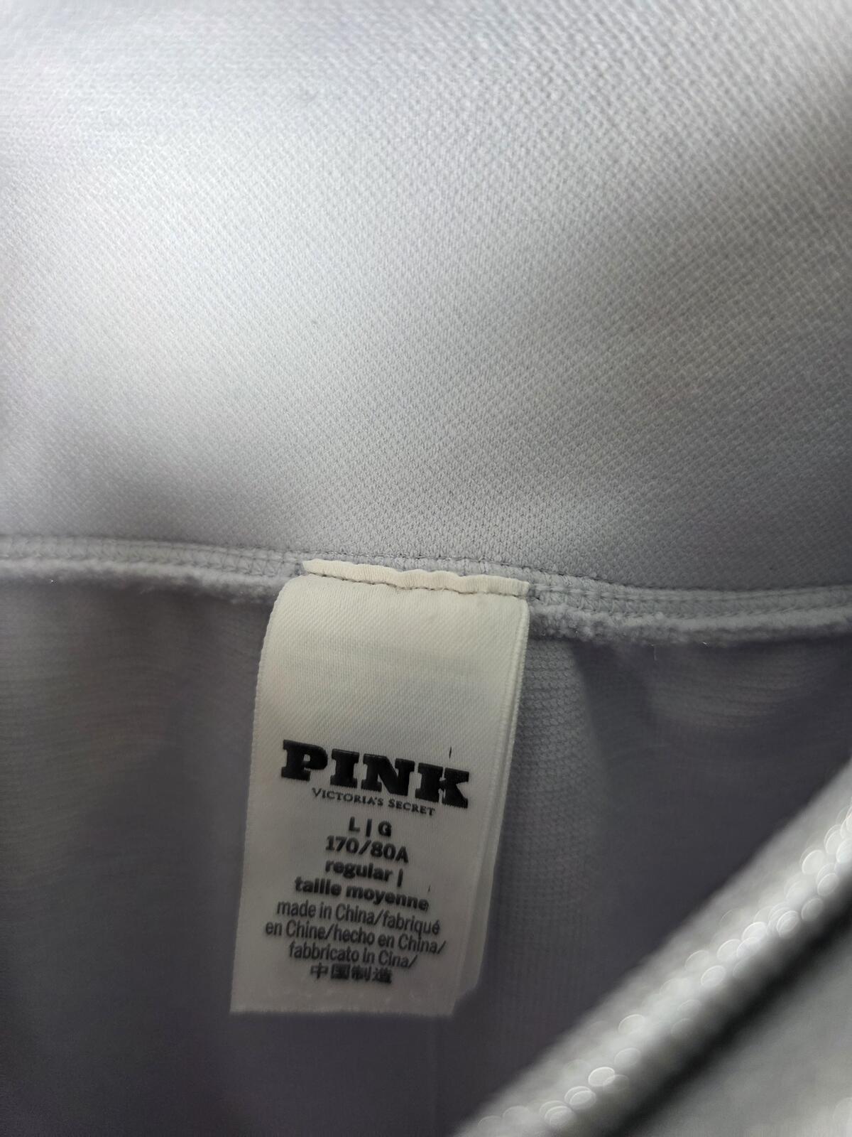 Victorias Secret PINK SHIMMER Leggings Glitter Thread Yoga Pants LARGE