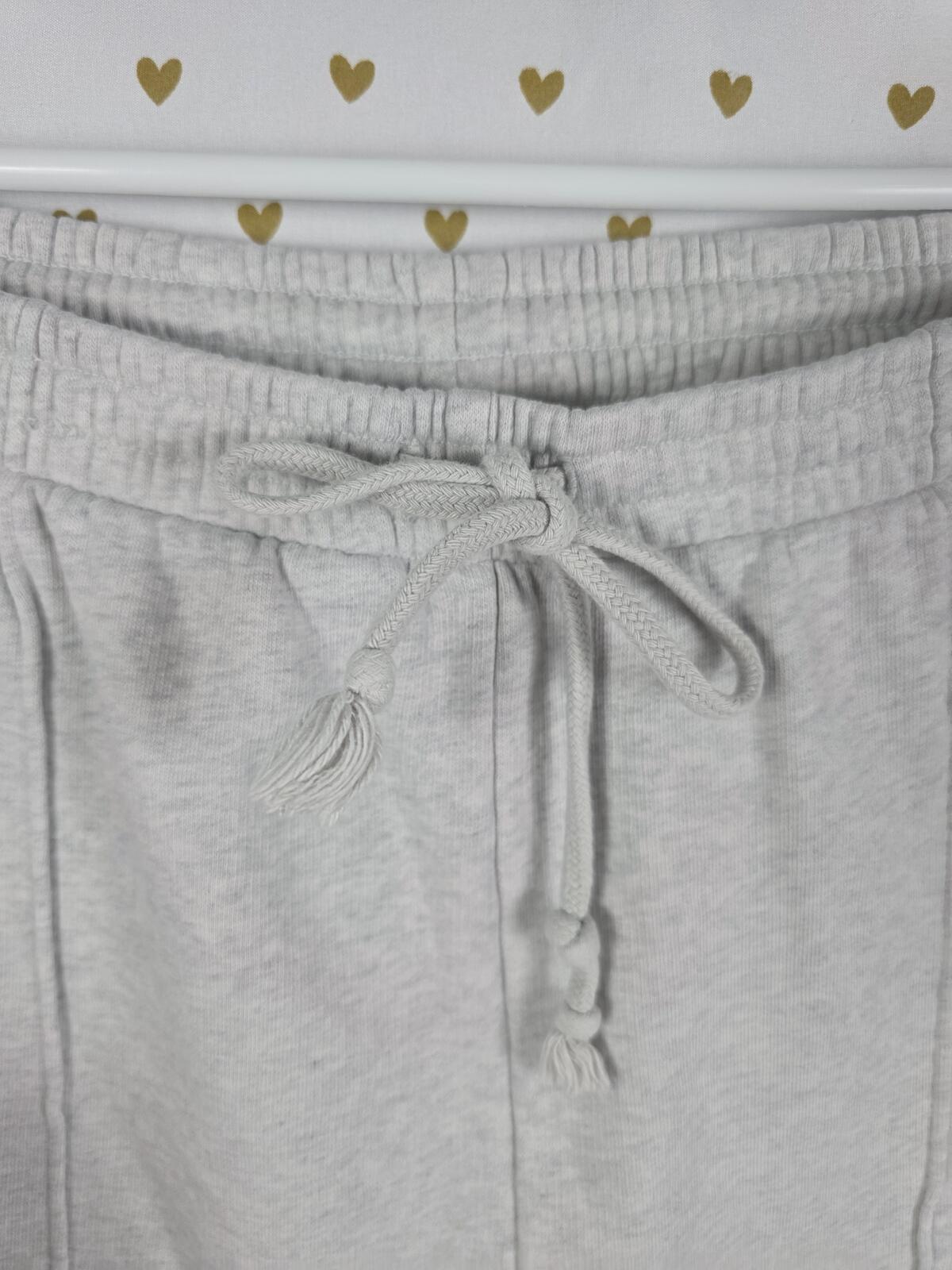 Victorias Secret PINK Flare Grey Pleated Sweats Sweatpants Large