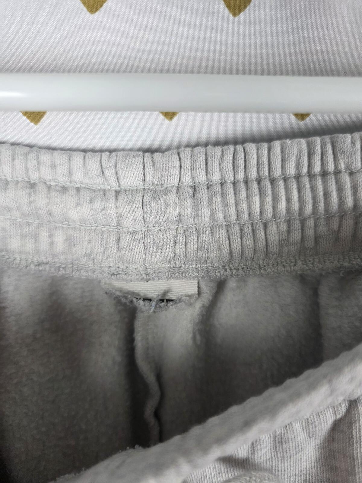 Victorias Secret PINK Flare Grey Pleated Sweats Sweatpants Large