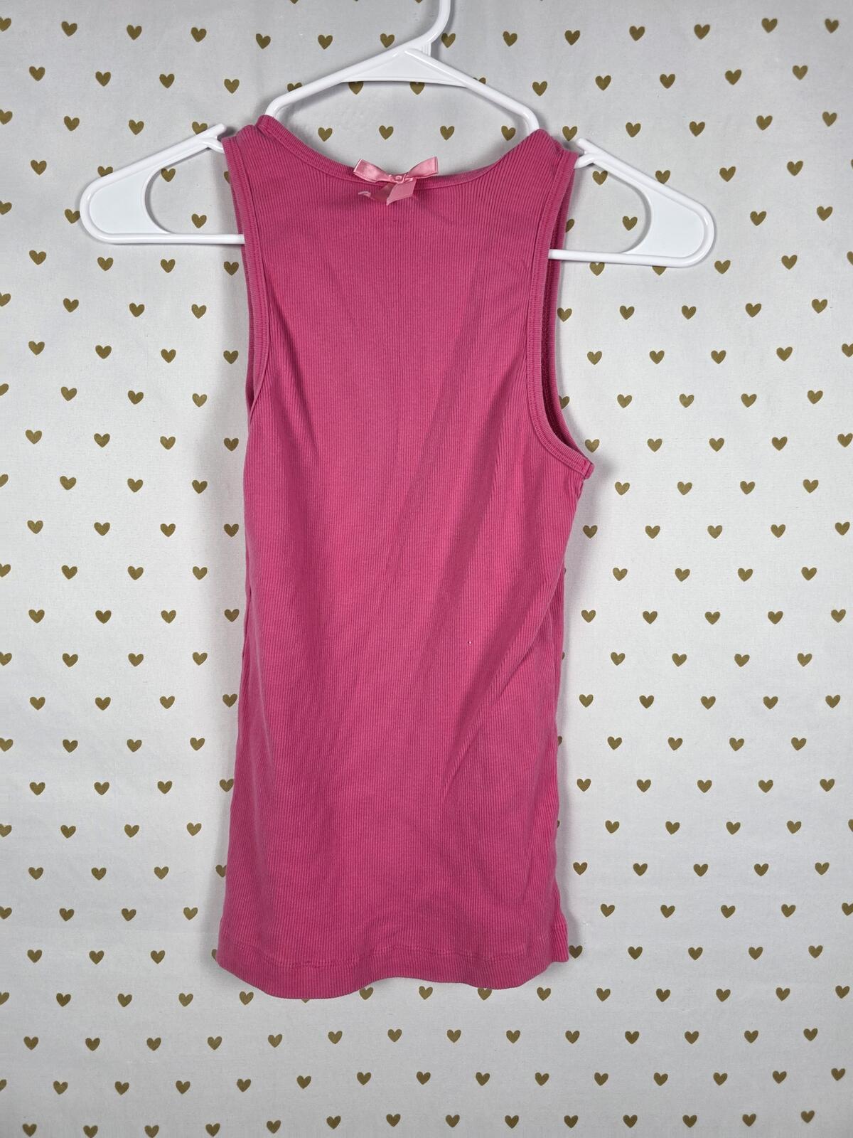 Victorias Secret SEXY LITTLE THINGS Vintage KISS ME Tank Top MEDIUM Bling