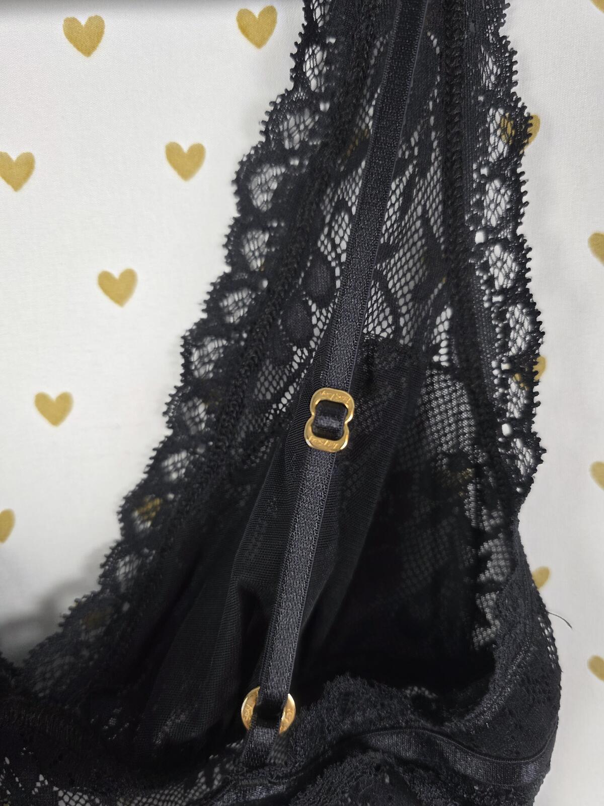 Victorias Secret Black Sexy Sheer Stretchy Lace Nightie Very Sexy MEDIUM