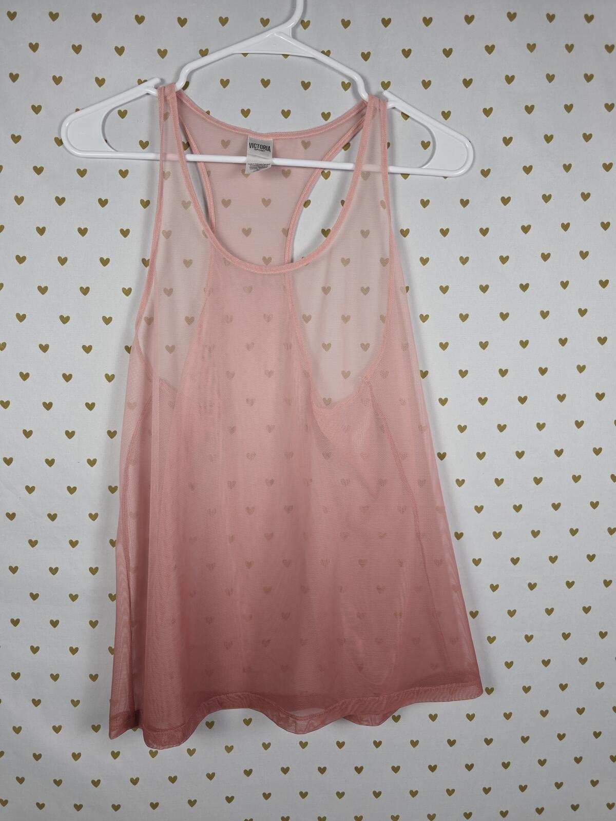 Victorias Secret SPORT Gradient Ombre Sheer Tank Top Muscle Tee Medium