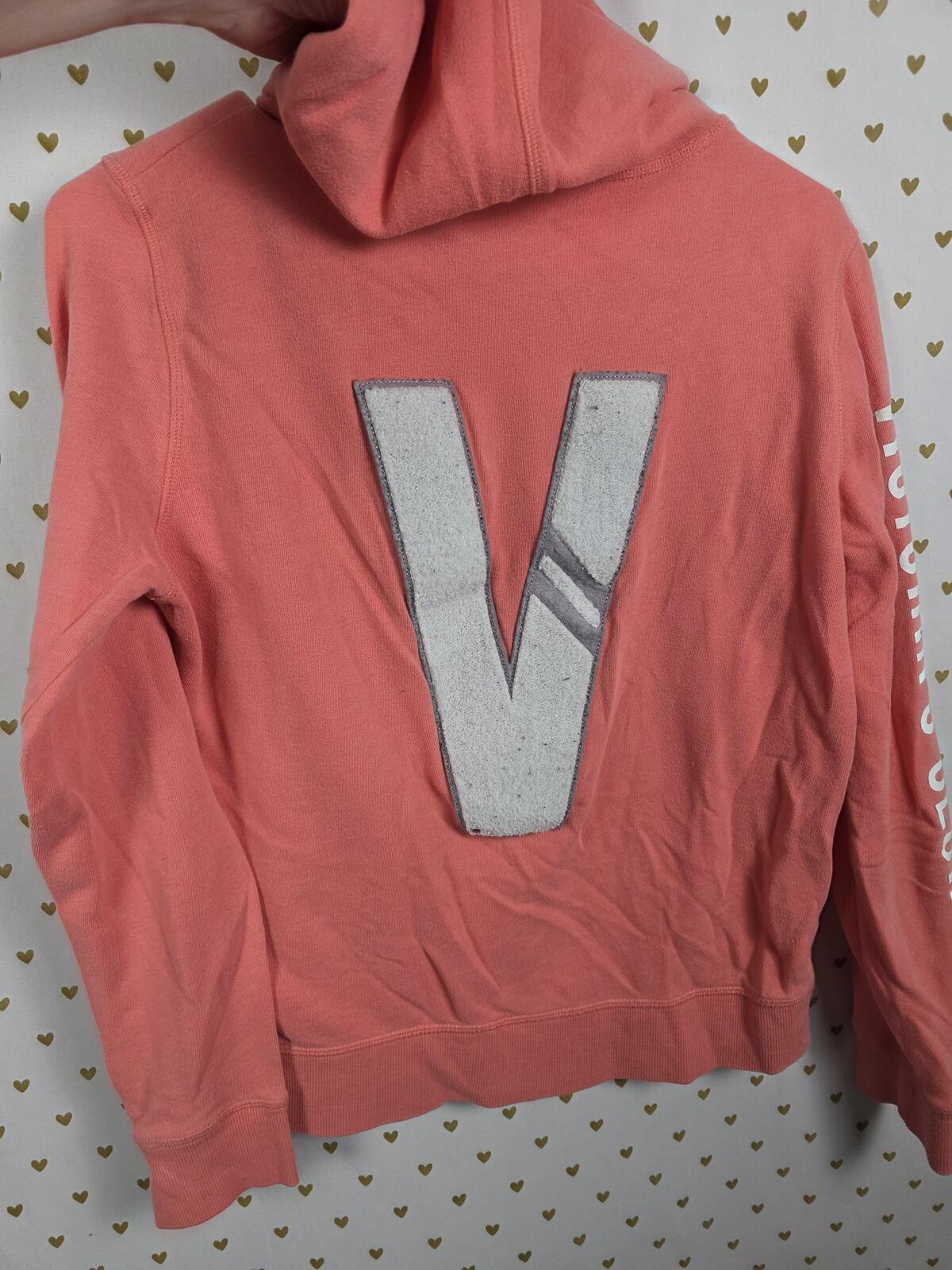 Victorias Secret Full zip V Logo Hoodie Jacket SMALL