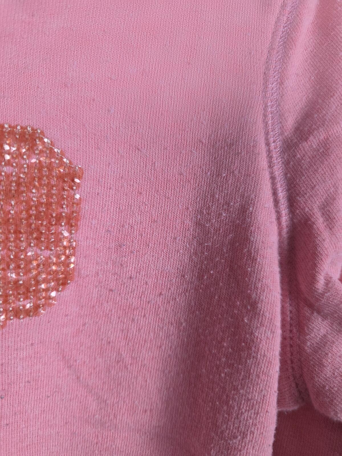 Victorias Secret Pink Bling Logo Sequined Full zip Hoodie Jacket XS