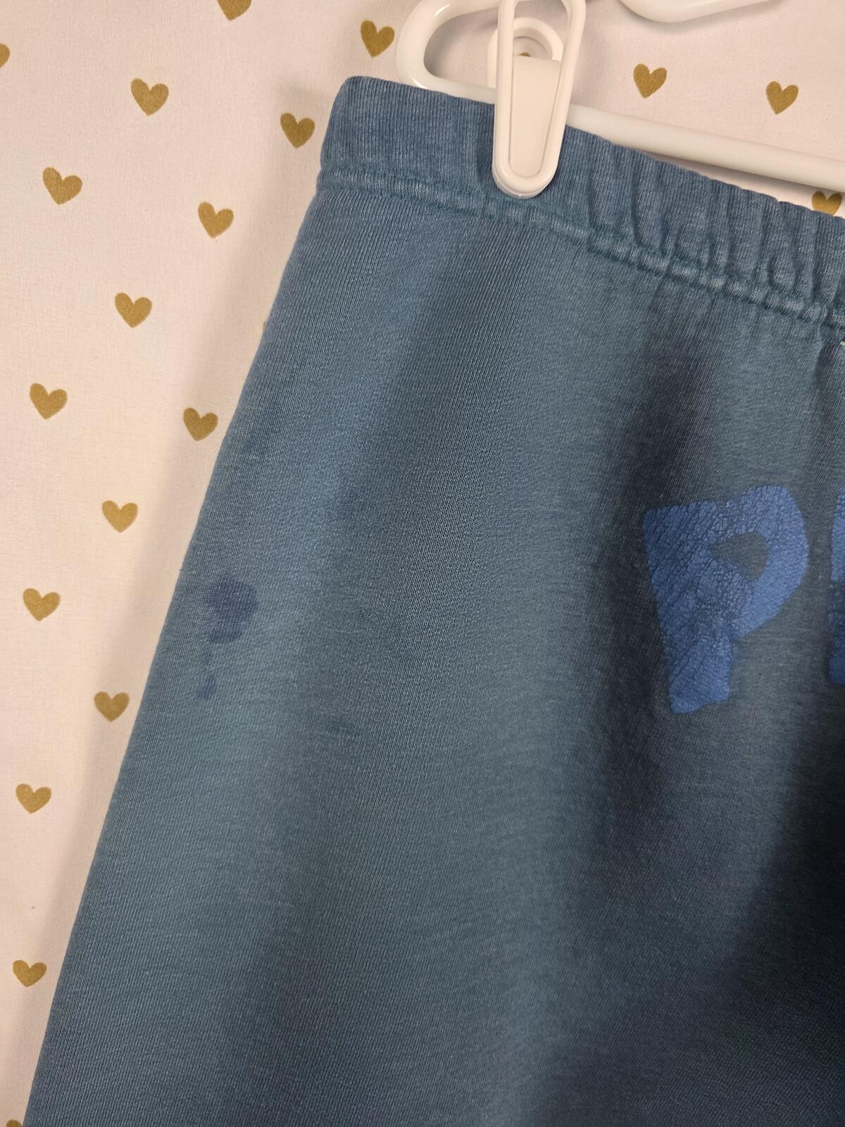 Victorias Secret VINTAGE Blue TRUE PINK LOVE y2k Joggers Sweatpants Sweats MED