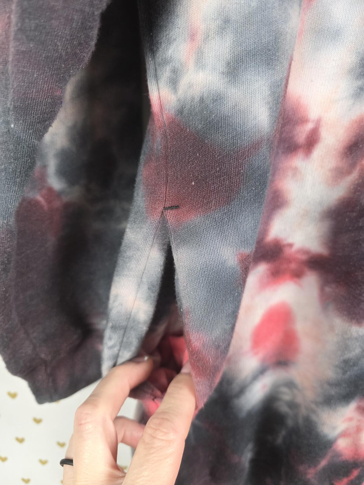 Victorias Secret Pink Tye Dye SWEATER DRESS Oversized Hoodie Long XS