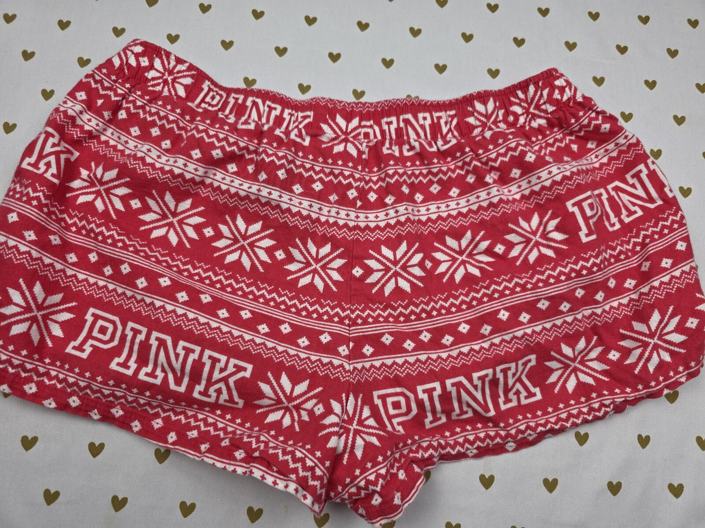 Victorias Secret PINK RED I ONLY SLEEP IN  Sleep Shorts Boxers Pajama Bottoms XS