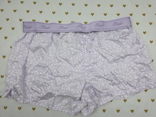 Victorias Secret PINK Purple Silky XS Sleep Shorts Boxers Pajama Bottoms
